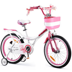 RoyalBaby Detský bicykel Jenny 18" + košík Royal Baby RB18G-4 - ružový