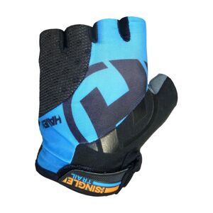 HAVEN Cyklistické rukavice krátkoprsté - SINGLETRAIL - čierna/modrá