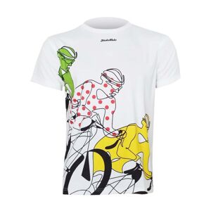 NU. BY HOLOKOLO Cyklistické tričko s krátkym rukávom - LE TOUR COLOURS - viacfarebná/biela 2XL