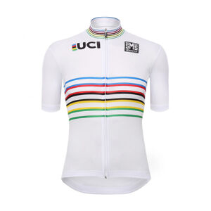 SANTINI Cyklistický dres s krátkym rukávom - UCI WORLD CHAMPION - biela XL